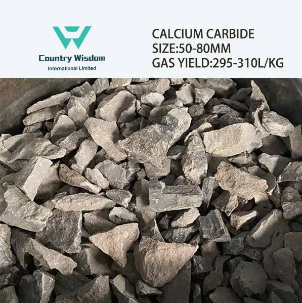 Calcium Carbide Chemical Industry Grade 50-80mm 295L/Kg Acetylene Gas