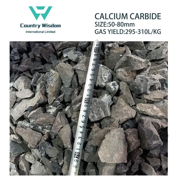 China Factory Sell Calcium Carbide With All Size 50-80mm / Gas Yield 295L/Kg